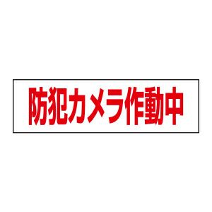 防犯カメラ作動中