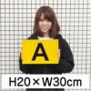 英字プレート 反射 H200×300mm