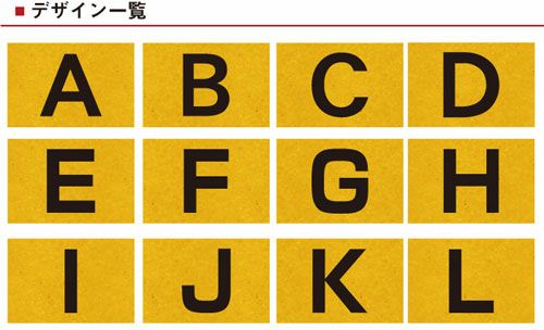 番号看板プレート