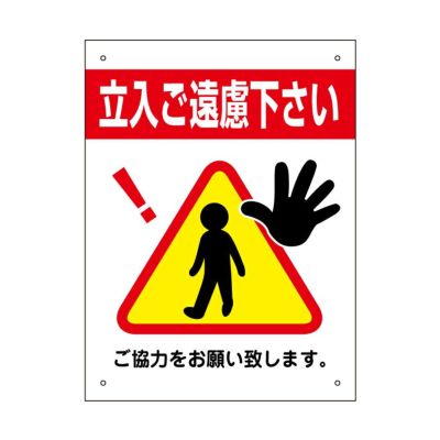 三角ピクトサイン 立入禁止 H400×W300mm 3pkt-03s