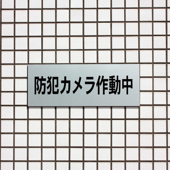 防犯カメラ作動中 カメラサイン