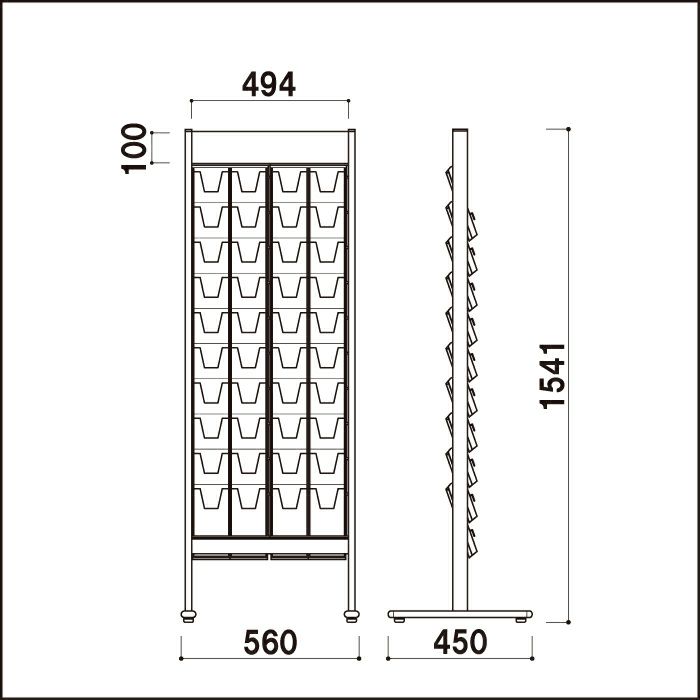 パンフレットラックスタンド