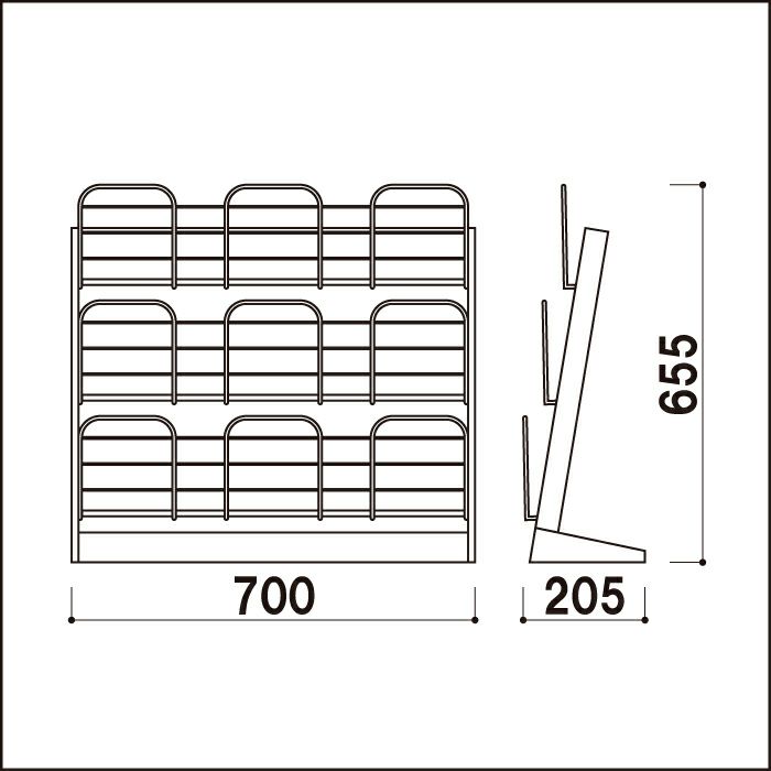 屋内 パンフレットスタンド