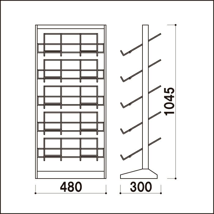 屋内 パンフレットスタンド