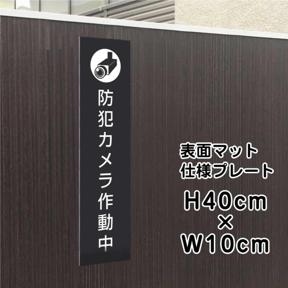 防犯カメラ作動中