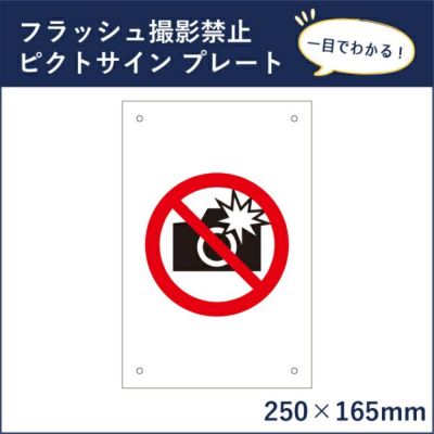 ピクトサインプレート 撮影禁止 mark-4