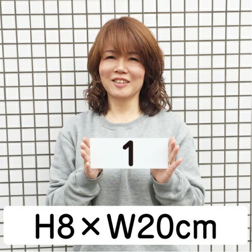 番号プレート 20枚セット 80×200mm