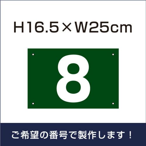 駐車場　番号プレート