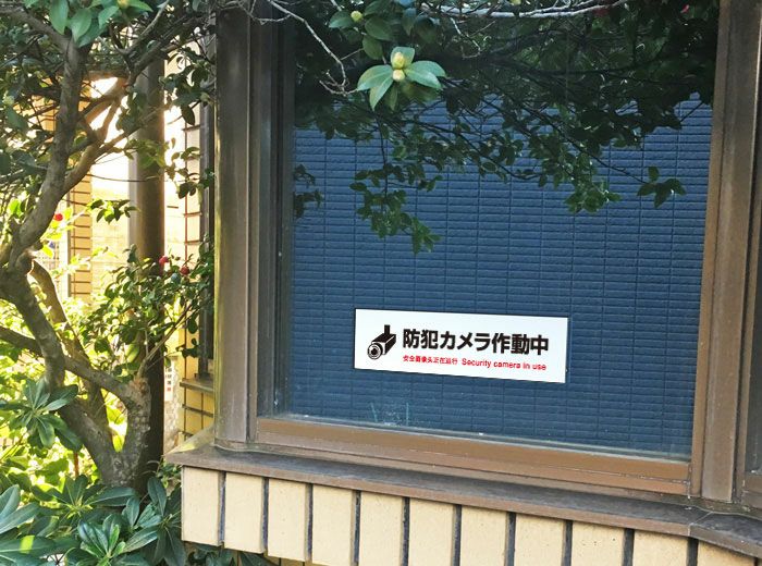 24H Security camera in use