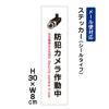 防犯カメラ作動中 ステッカー
