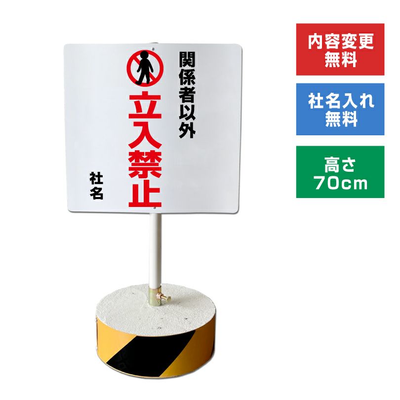 駐車禁止 置き看板 内容変更無料！スタンド看板