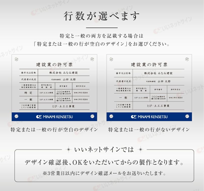 建設業許可票 許可票