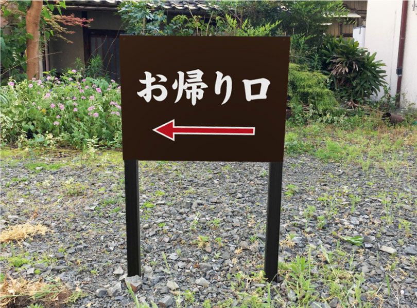 帰り道 誘導看板